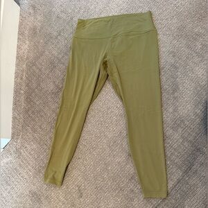 Lululemon Athletica Olive Green Leggings